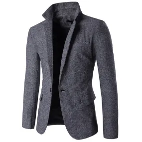 Fashion Slim Simple Blazers for Men Formal Suit Korean Style