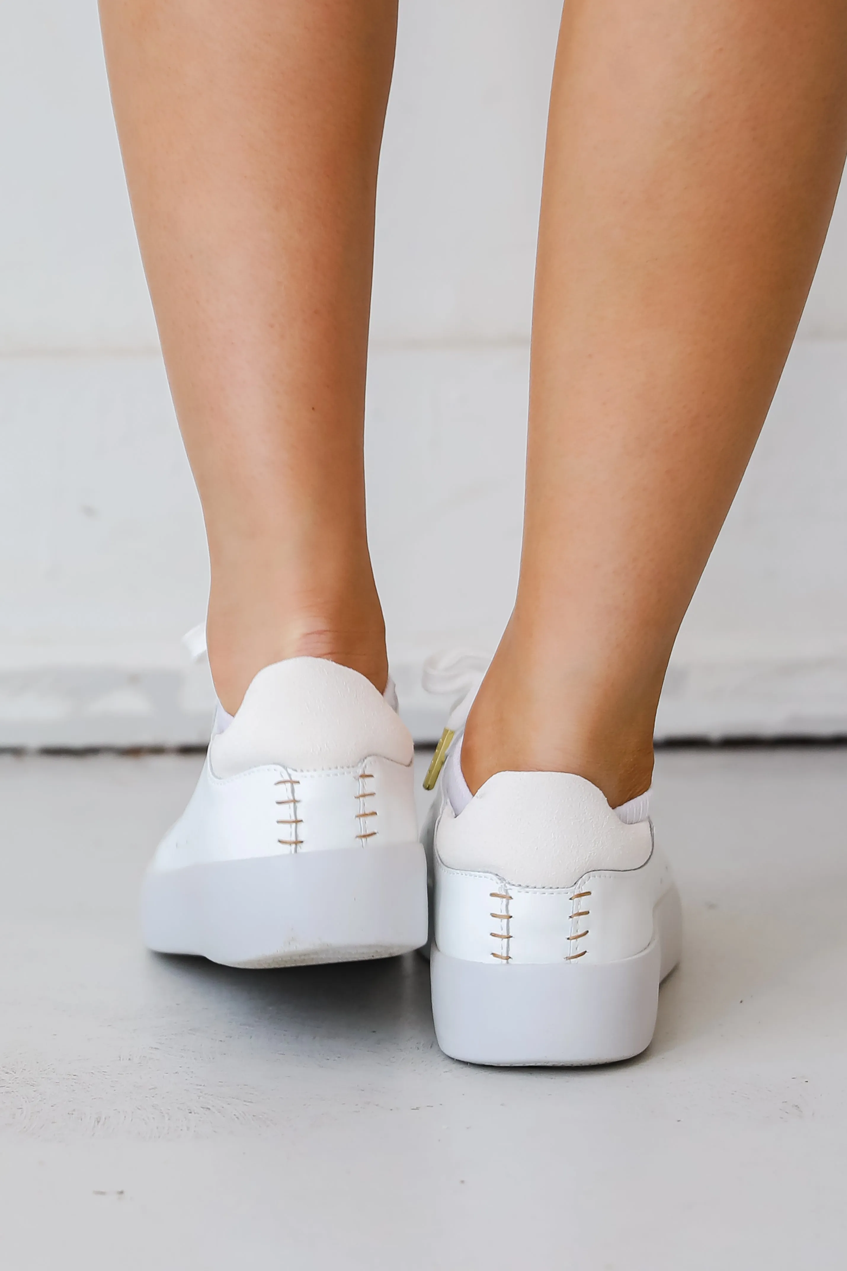 FINAL SALE - Walk With Confidence White Sneakers