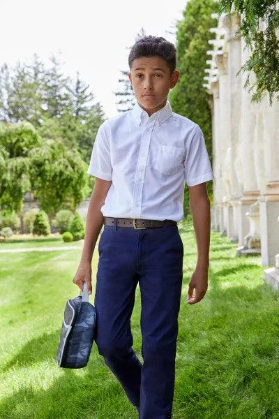 French Toast Straight Fit Stretch Twill School Uniform Boy's Chino Pant - SK9537