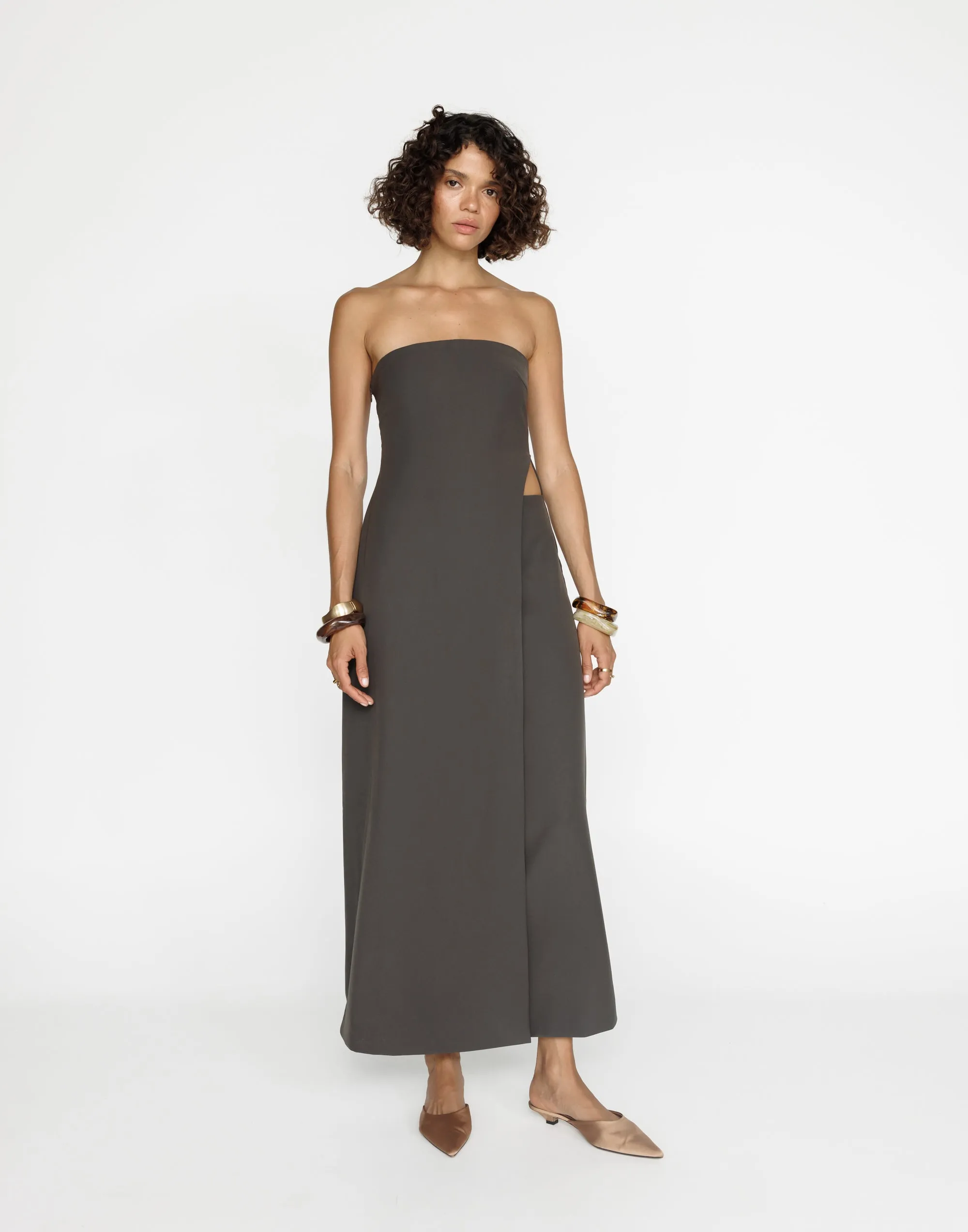 Gabby Maxi Dress (Charcoal)