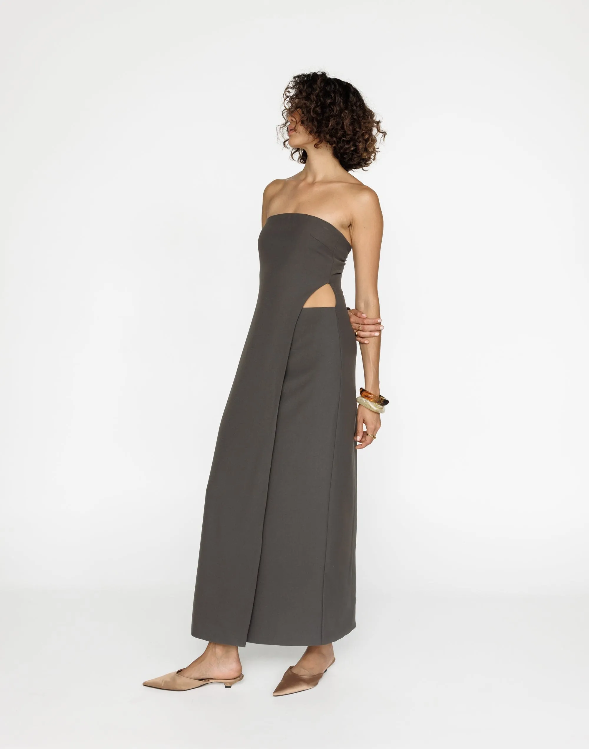 Gabby Maxi Dress (Charcoal)