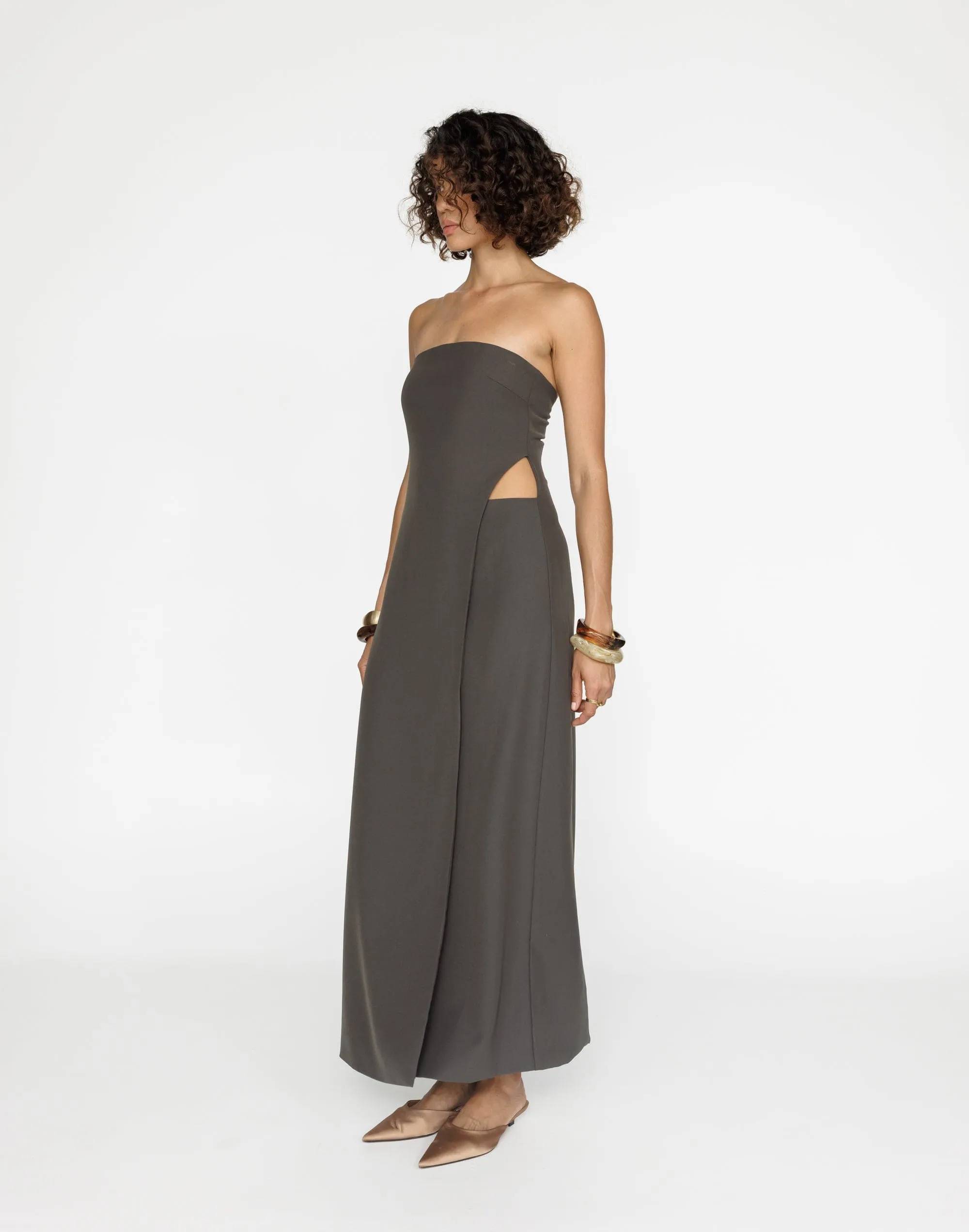 Gabby Maxi Dress (Charcoal)