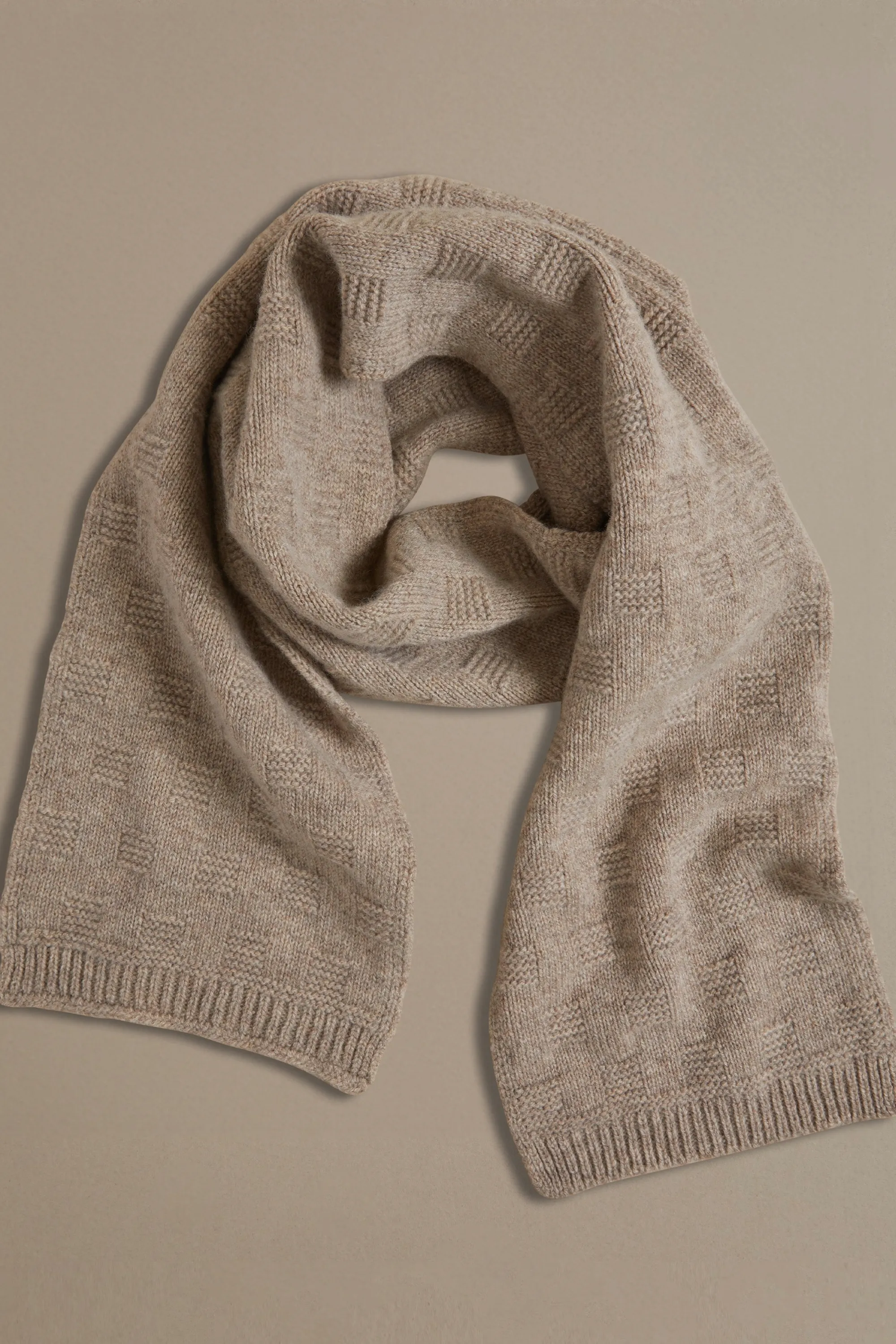 Garter Stitch Scarf | Clay