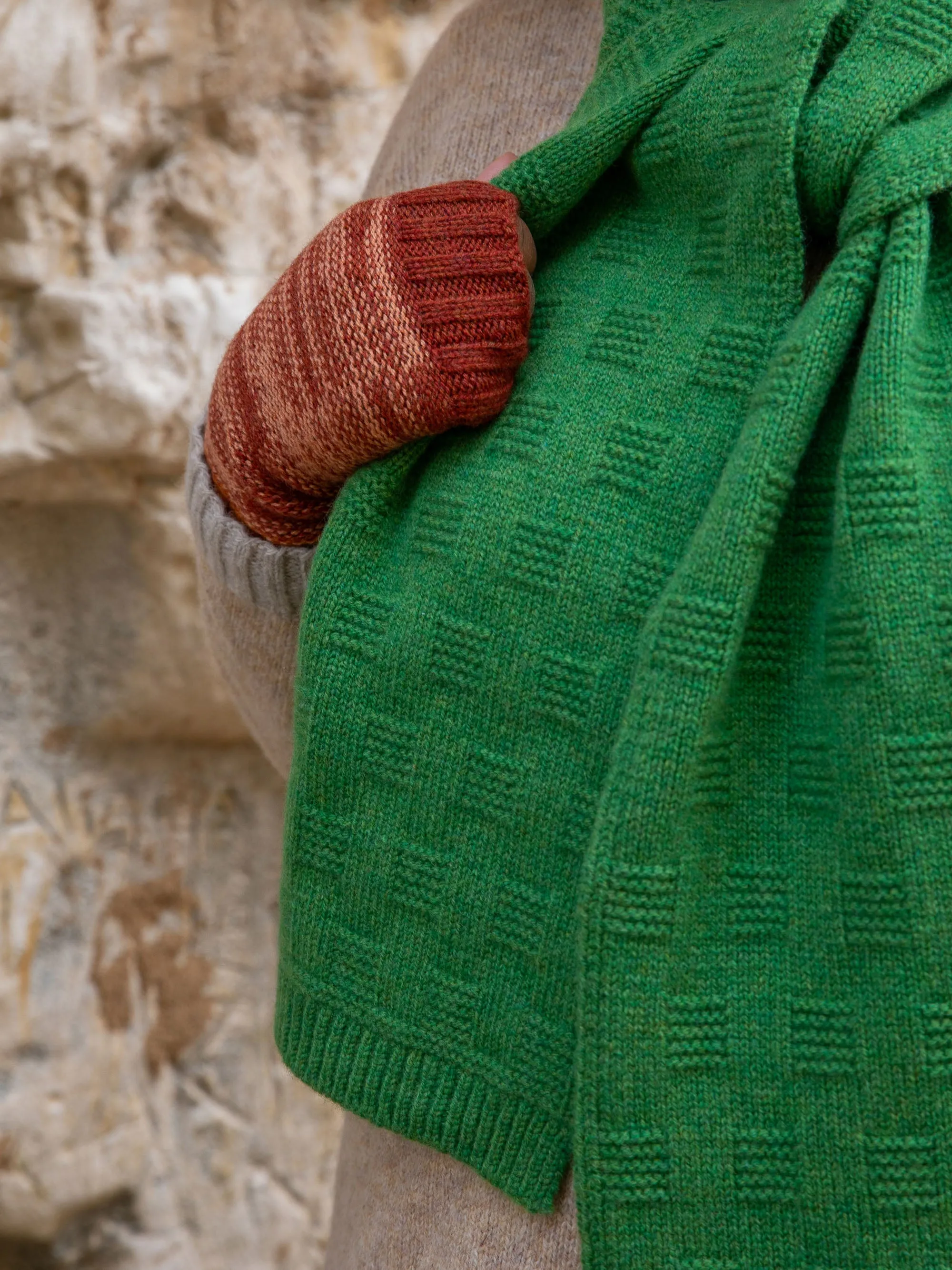 Garter Stitch Scarf | Fresh Green