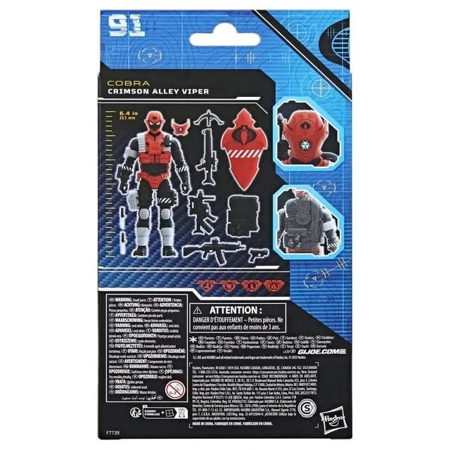 G.I. Joe Classified Series Cobra Crimson Alley Viper 6-Inch Action Figure