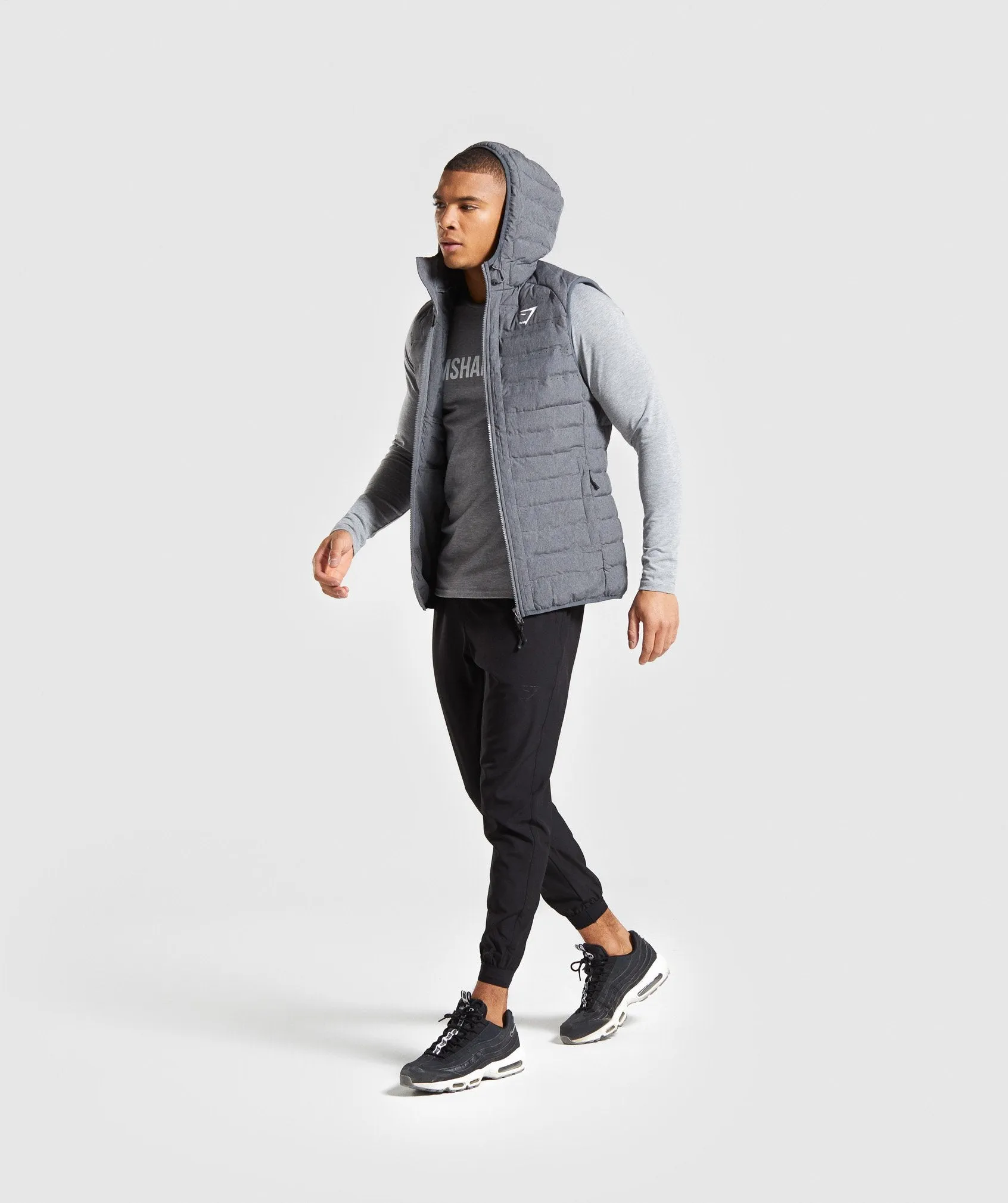 Gymshark Sector Gilet V2 - Charcoal Marl