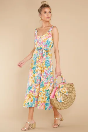 Hawaiian Escape Pink Josephine Print Dress