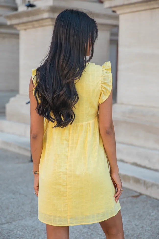 If Not For You Yellow Woven Babydoll Dress