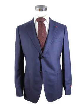 Isaia Sport Coat Dark Blue - Cashmere Silk EU 54/ US 44