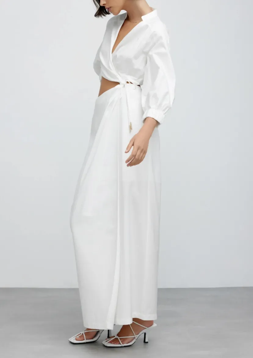 Kara Midi Dress - Ivory