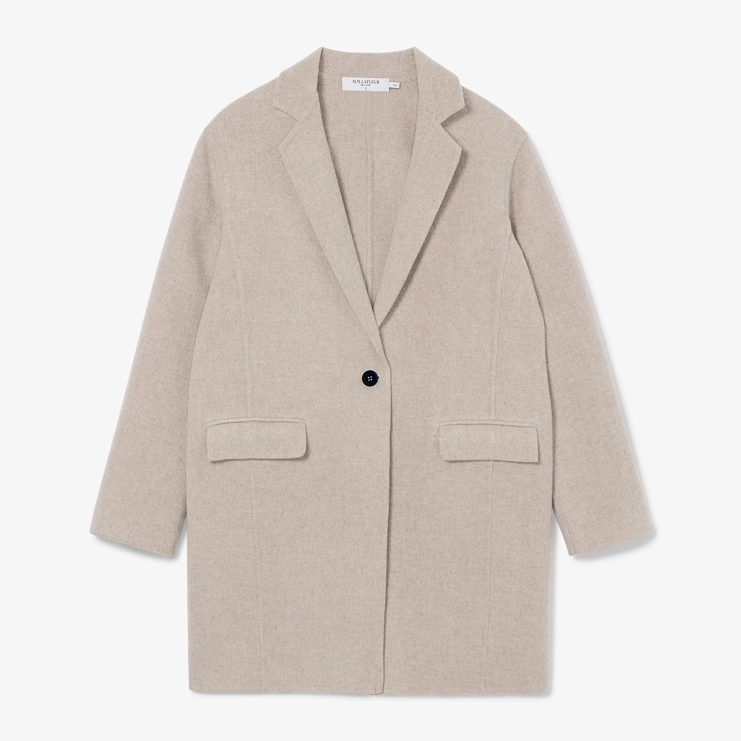 Kasha Coat - Double-Face Wool Cashmere :: Stone Melange