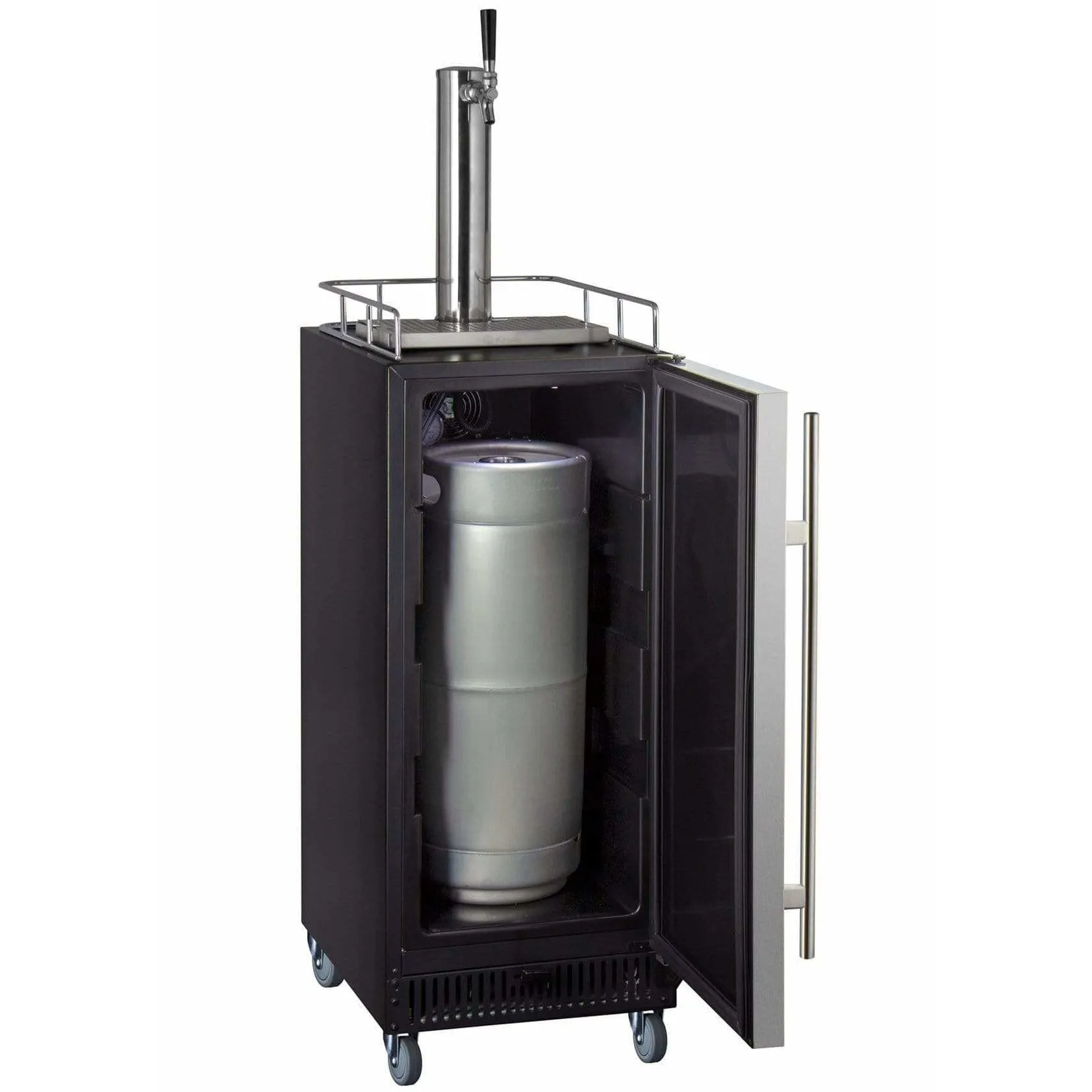 Kegco 15" Wide Commercial with Stainless Steel Door Kegerator SLK15BSR