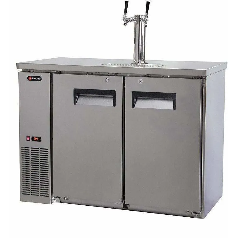 Kegco 49" Wide Dual Tap All Stainless Steel Kegerator XCK-2448S