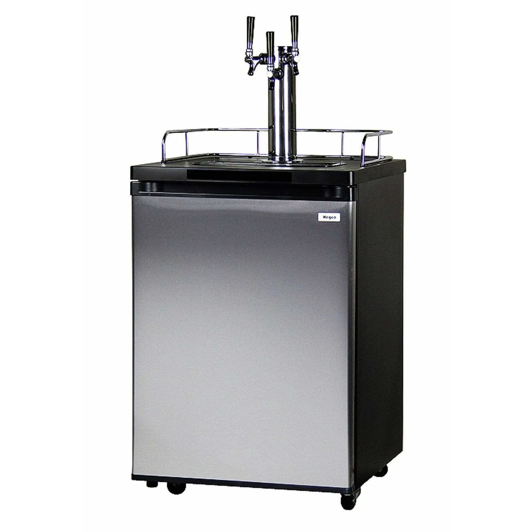 Kegco Home Brew- Black Cabinet and Stainless Steel Door Home Brew Kegerator HBK209S-3K