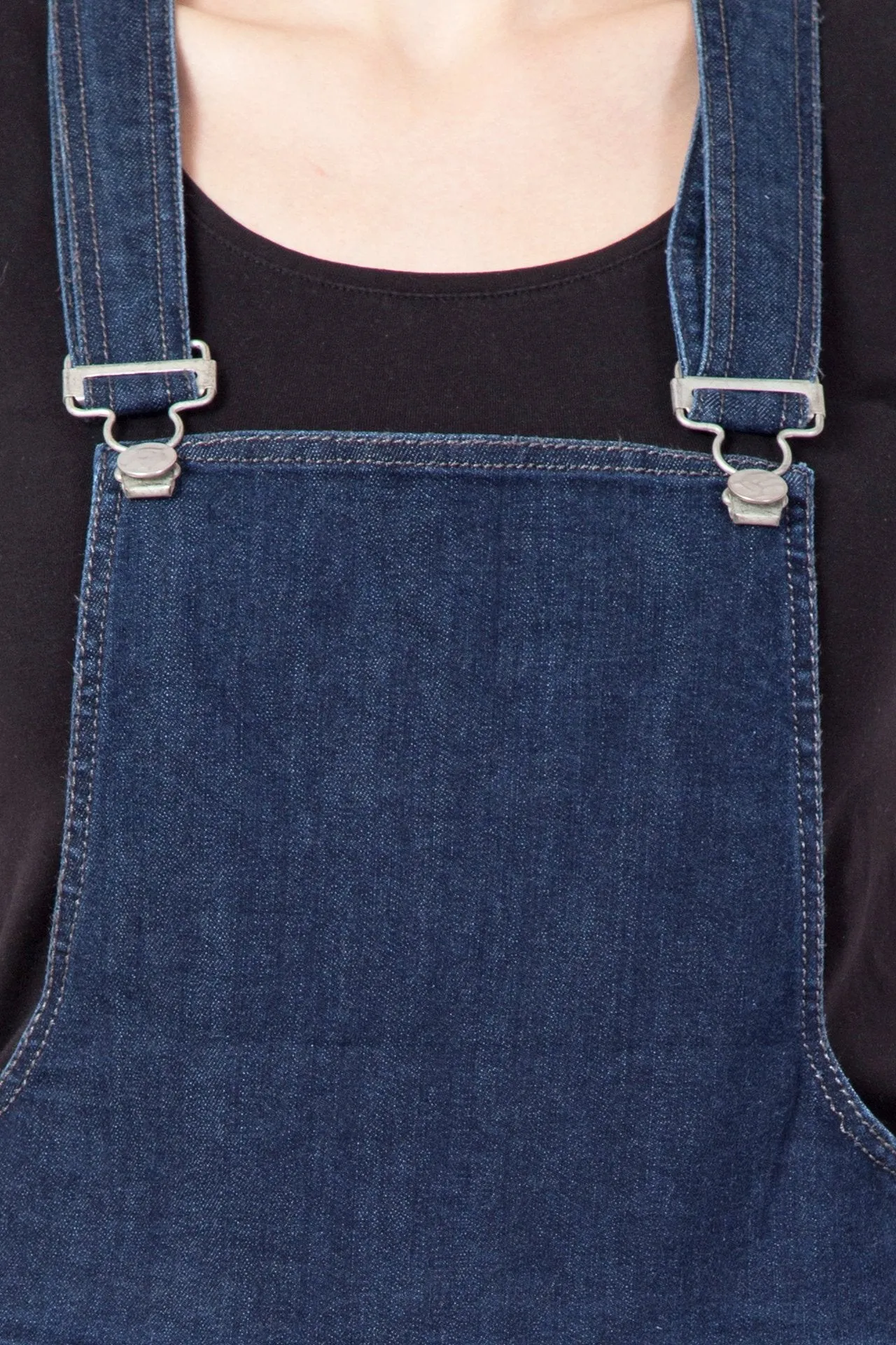 KROSSSTITCH Denim Capri Dungarees For Women & Girls