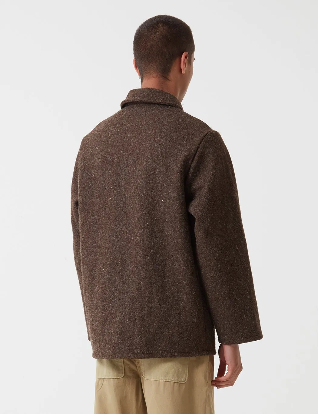 Le Laboureur Wool Work Jacket - Brown