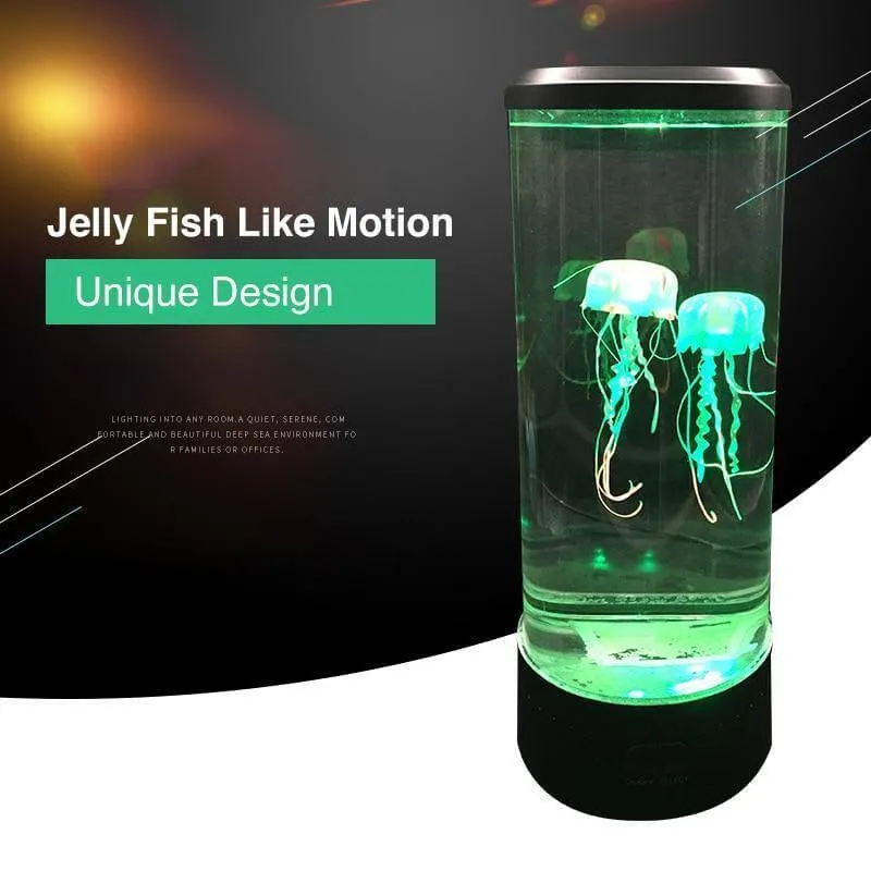 LED Remote Control Fantasy Jellyfish Tank Mood Lamp