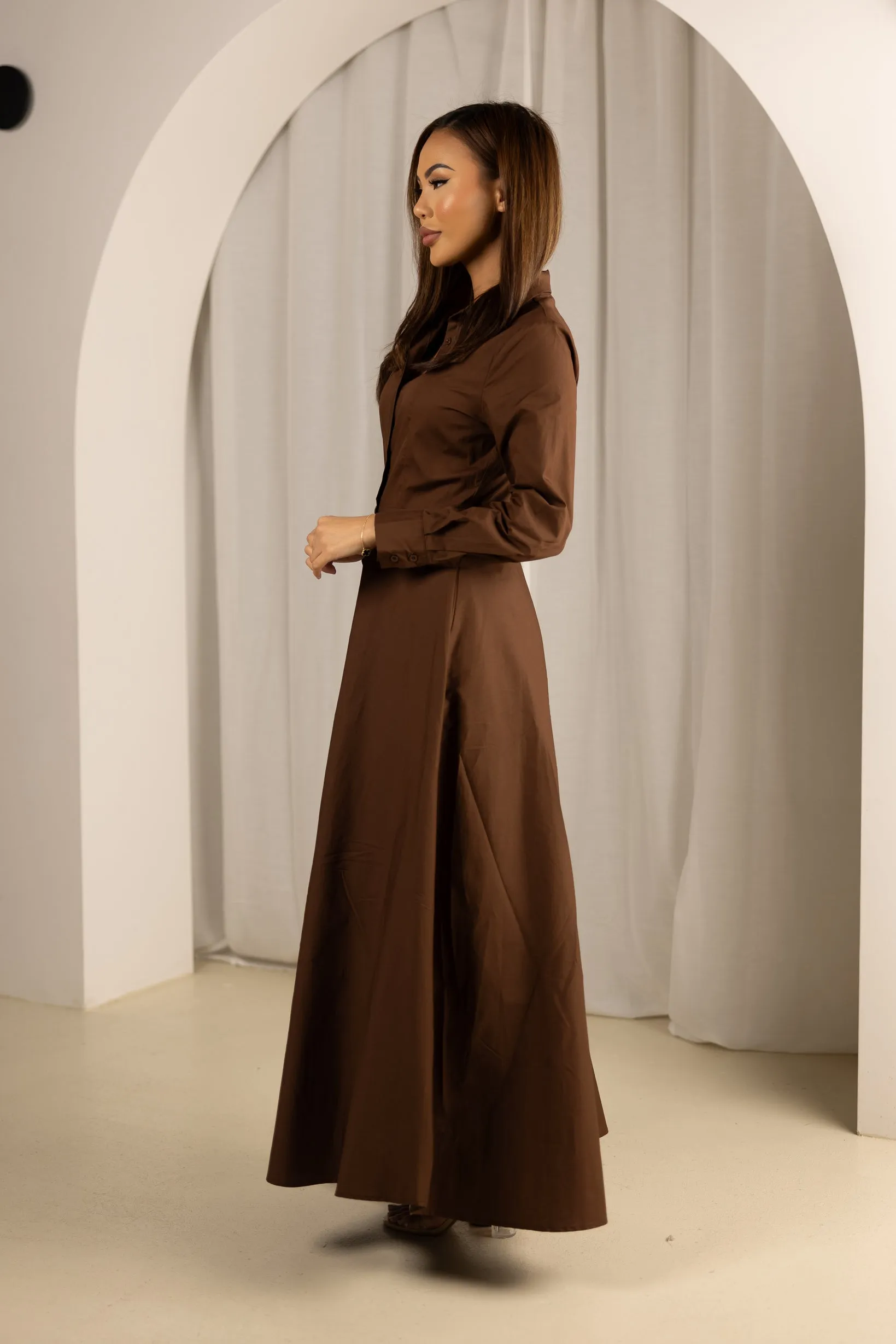 Letitia Maxi Shirt Dress