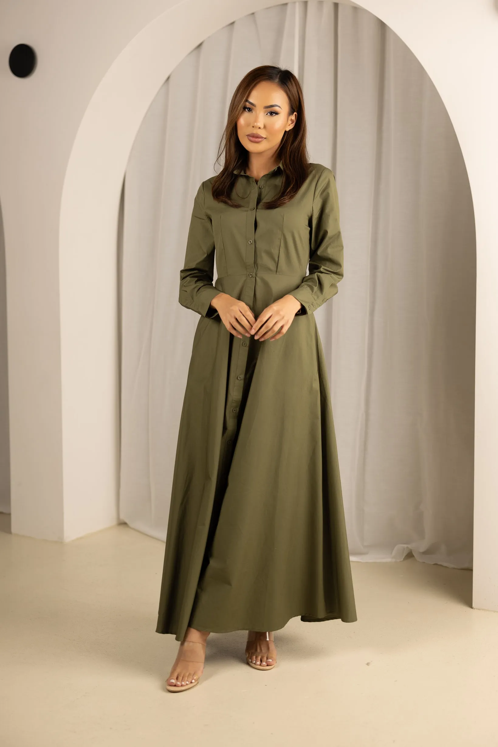 Letitia Maxi Shirt Dress