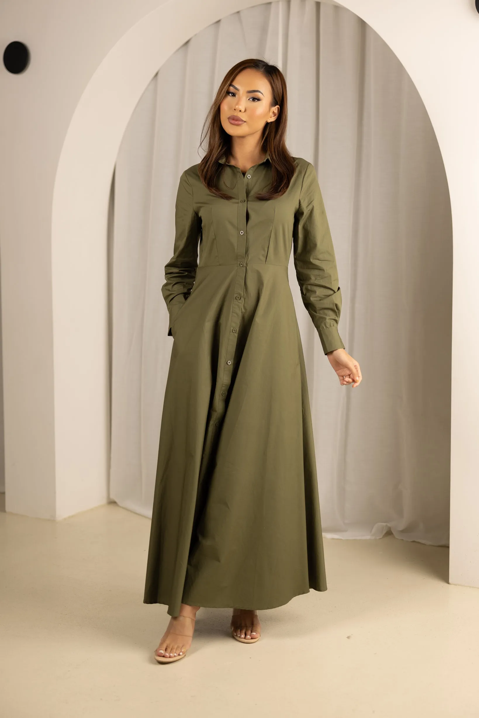 Letitia Maxi Shirt Dress