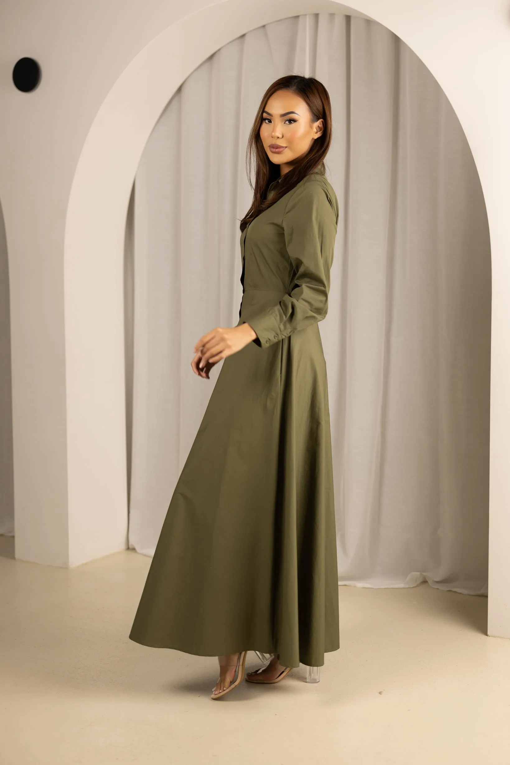 Letitia Maxi Shirt Dress