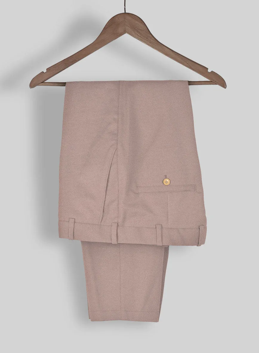 Light Mauve Stretch Chino Pants