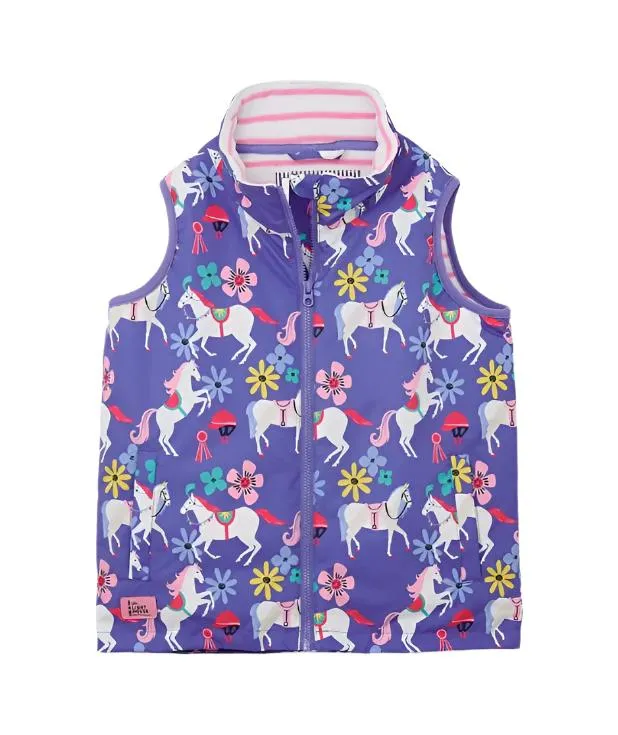 Lighthouse Girls Alex Gilet Horse Print