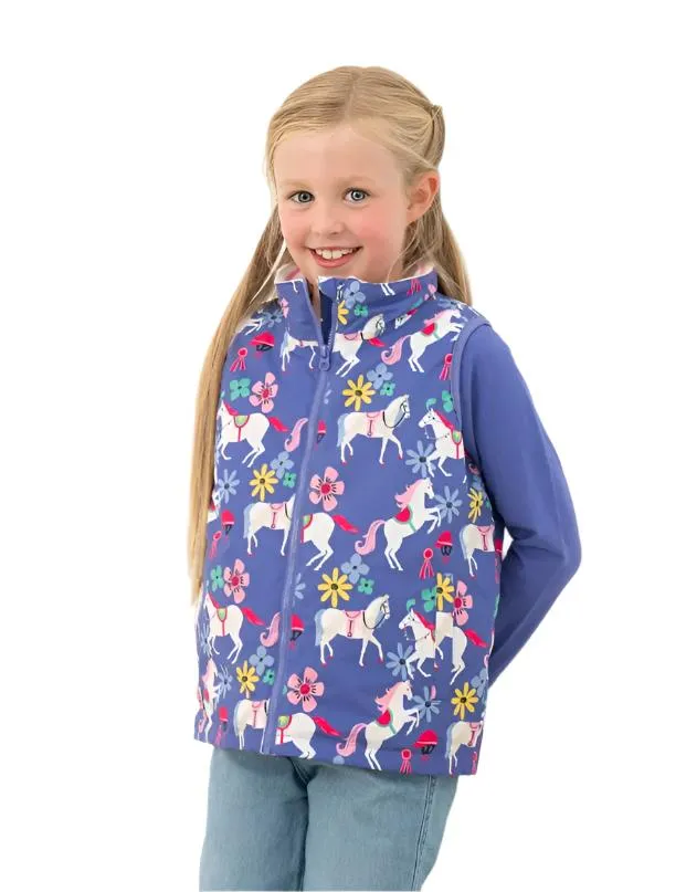 Lighthouse Girls Alex Gilet Horse Print