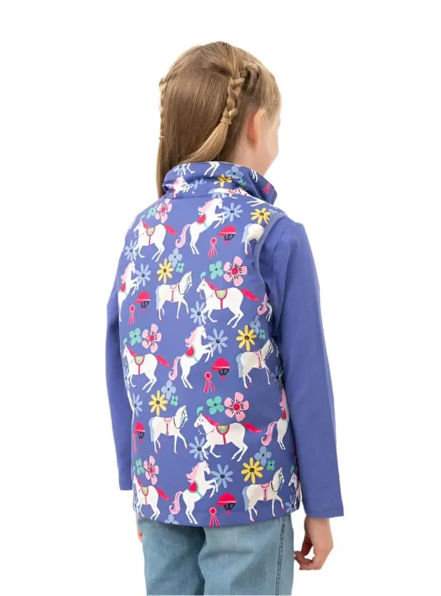 Lighthouse Girls Alex Gilet Horse Print