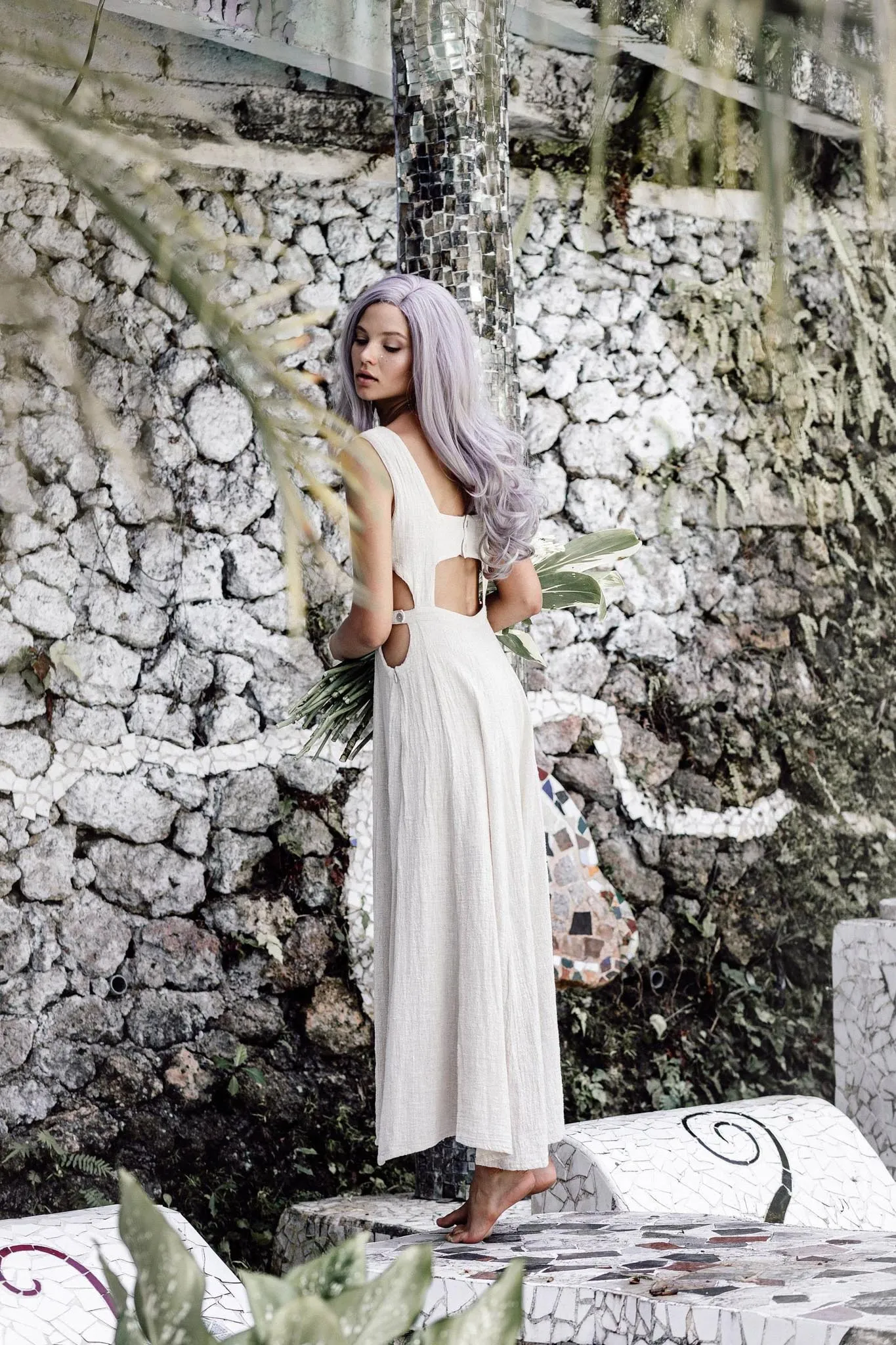 Long Boho Simple Wedding Dress