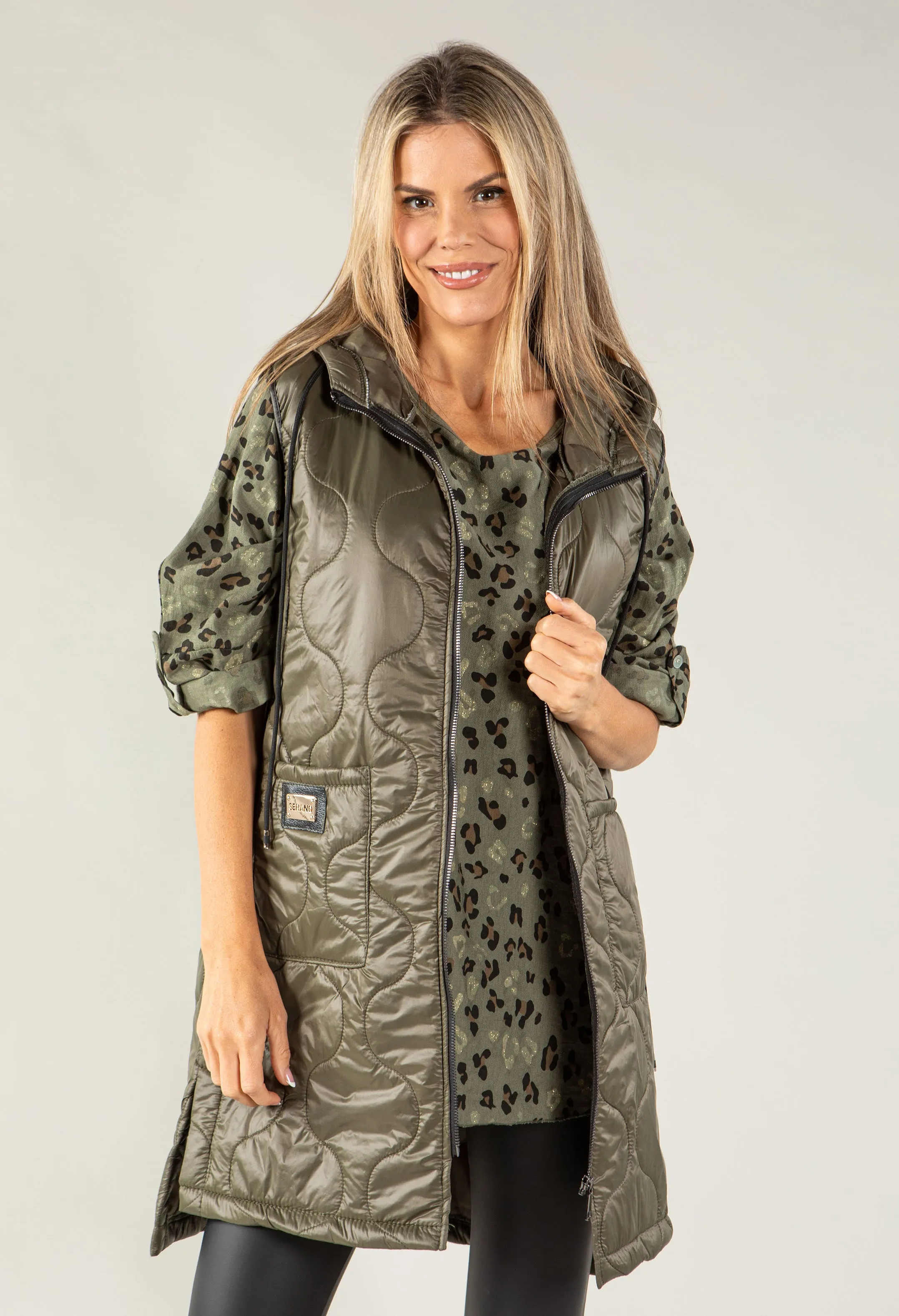 Longline Quilted Gilet