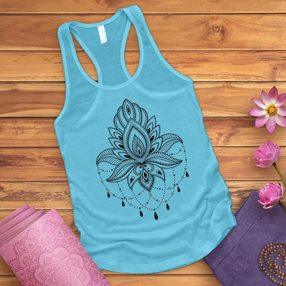 Lotus Flower Racerback Tank Top