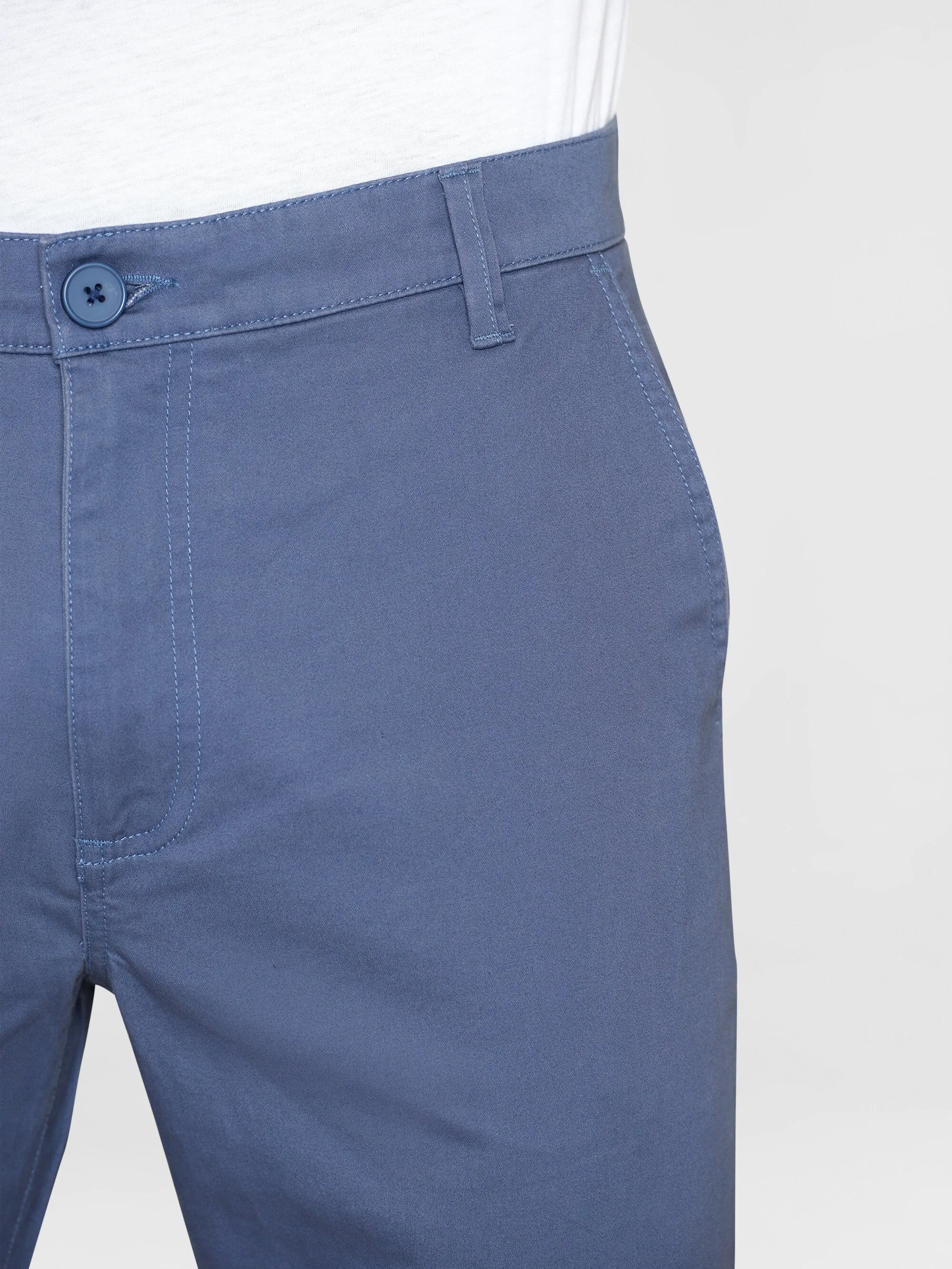 LUCA slim twill chino pants - Vintage Indigo