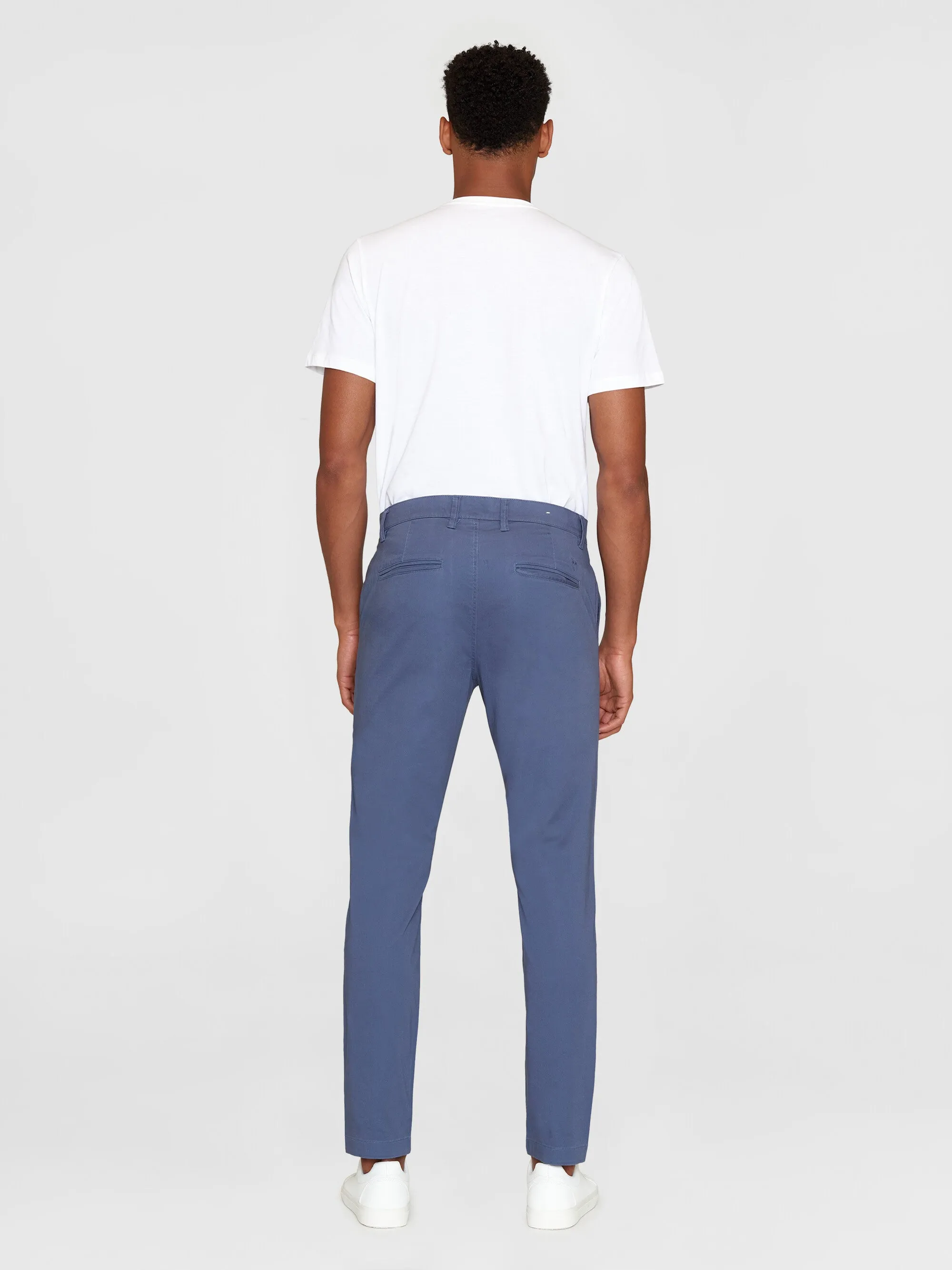 LUCA slim twill chino pants - Vintage Indigo