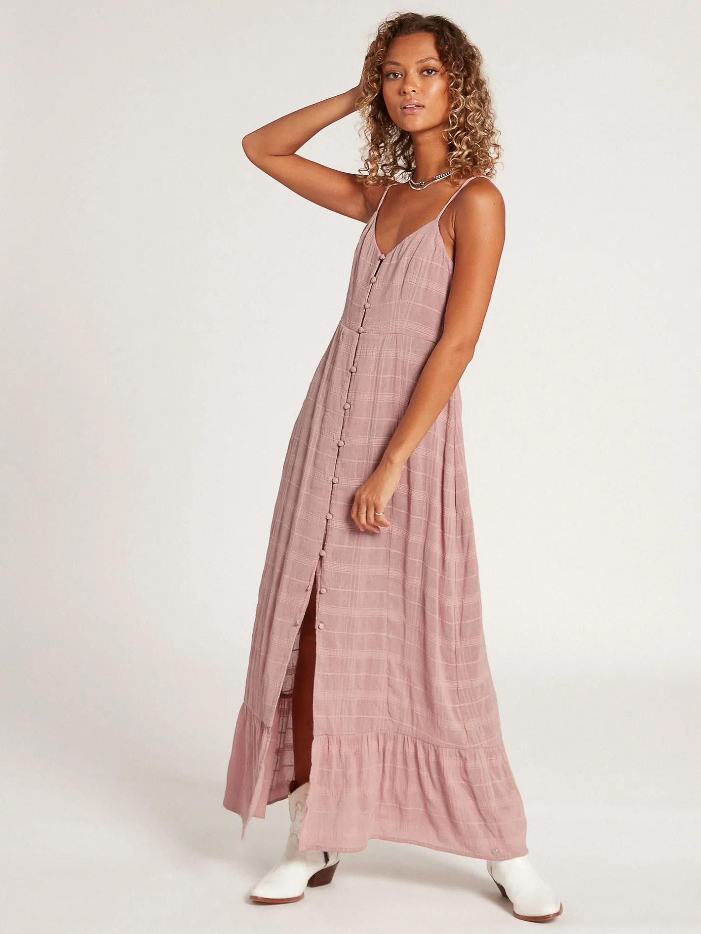 Luv Hangover Maxi Dress - Faded Mauve