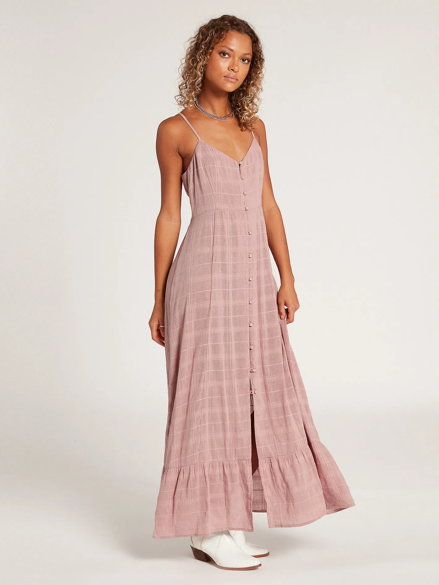 Luv Hangover Maxi Dress - Faded Mauve