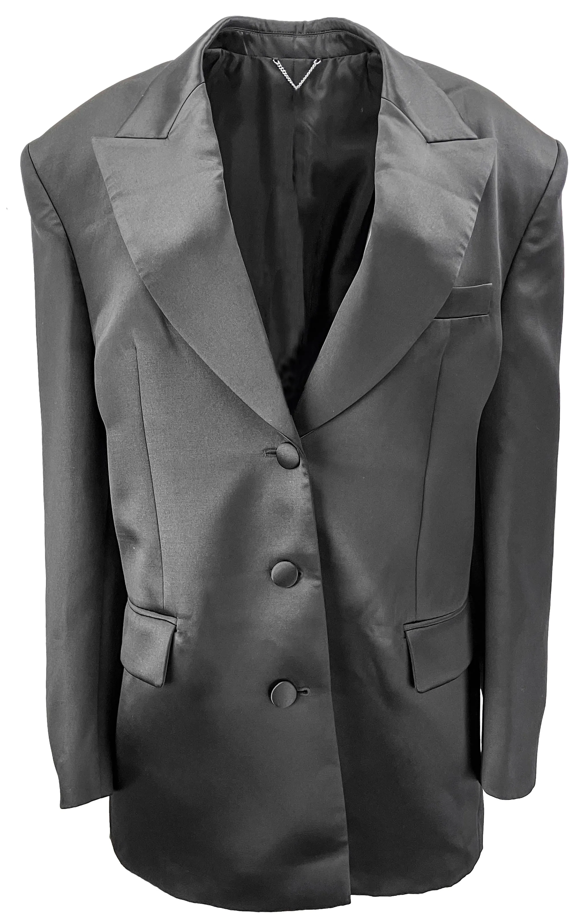 Magda Butrym Silk Blend Blazer in Black