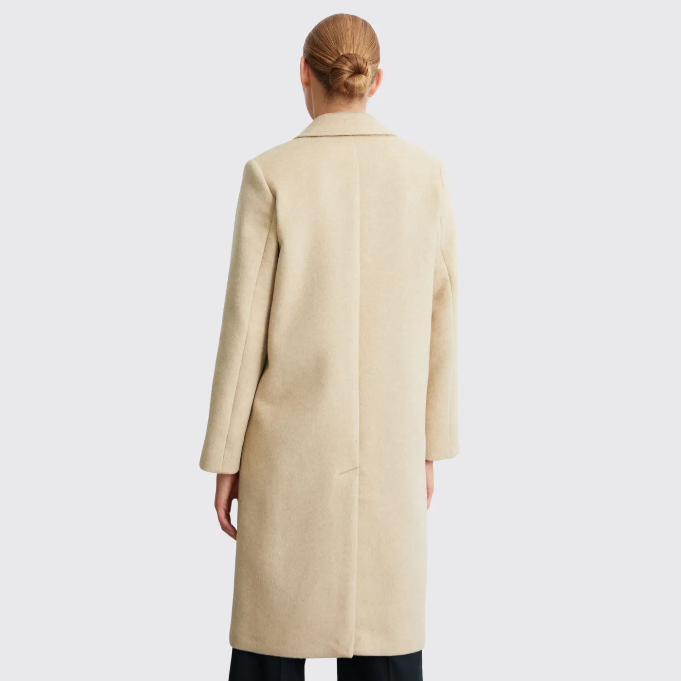 Marc O’Polo Wool Coat  | Grey / Camel