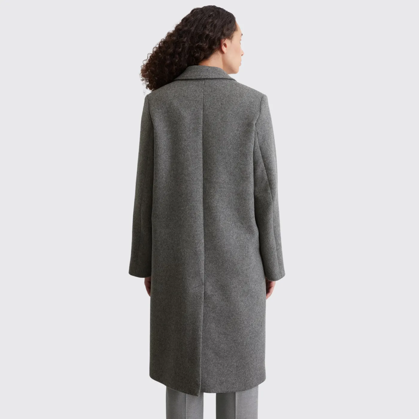 Marc O’Polo Wool Coat  | Grey / Camel