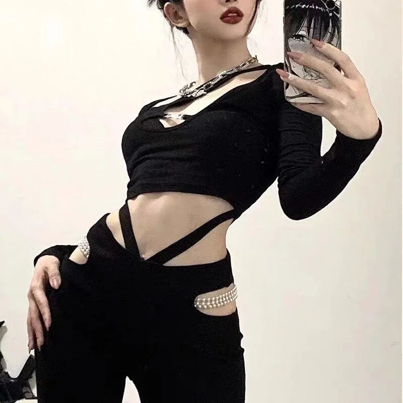 Matrix Hollow Out Crop Top