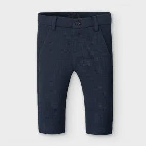 Mayoral Baby and Toddler Boys Navy Houndstooth Dress Pants