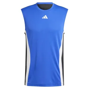 Mens Pro Tennis Tank Lucid Blue and Black