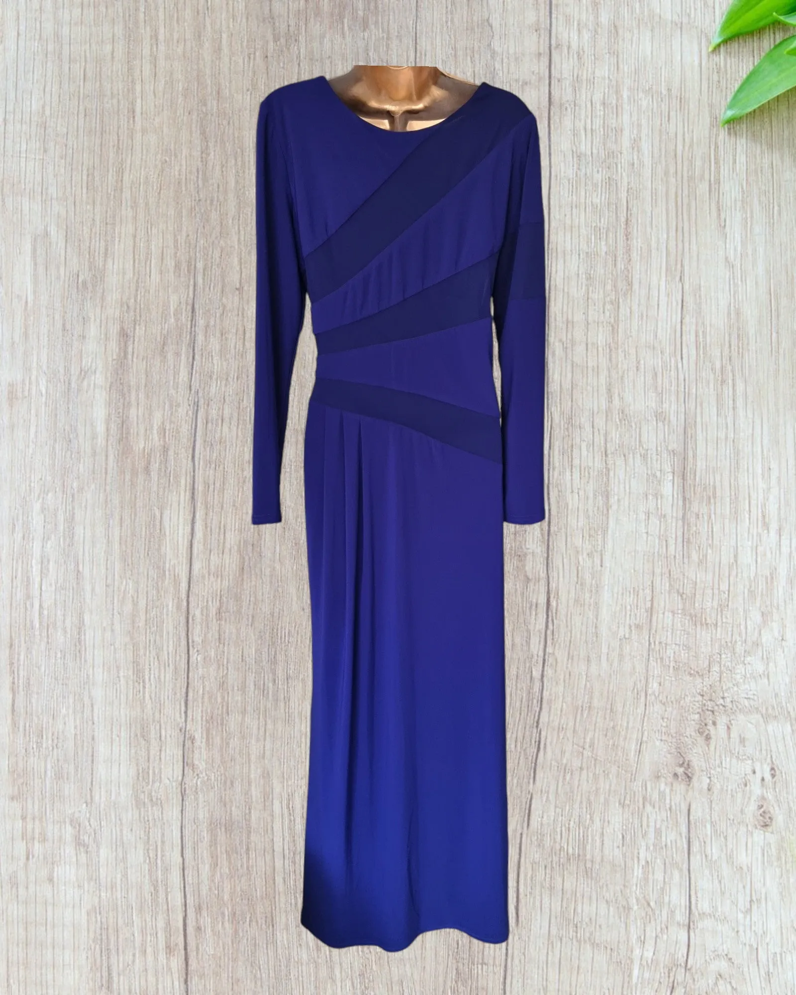 Michaela Louisa Vintage Blue Maxi Dress UK 14 US 10 EU 42