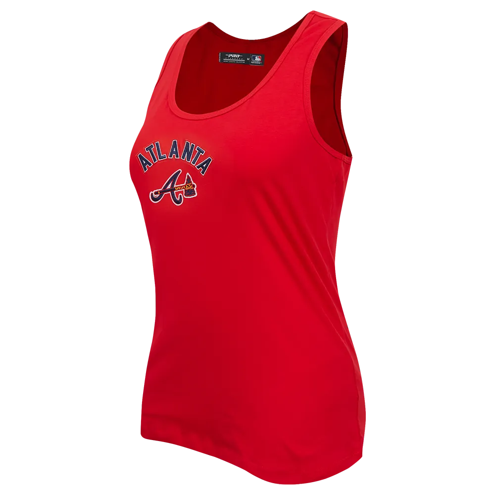 MLB ATLANTA BRAVES CLASSIC WOMEN'S RELAXED FIT RACERBACK (RED)