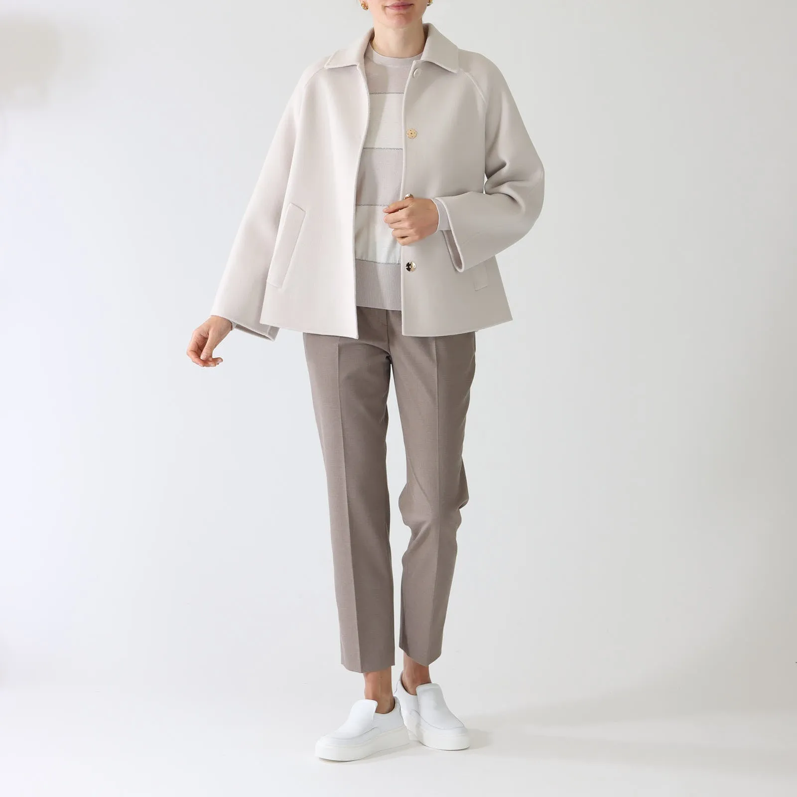 Naturale Wool and Cashmere Blend Coat