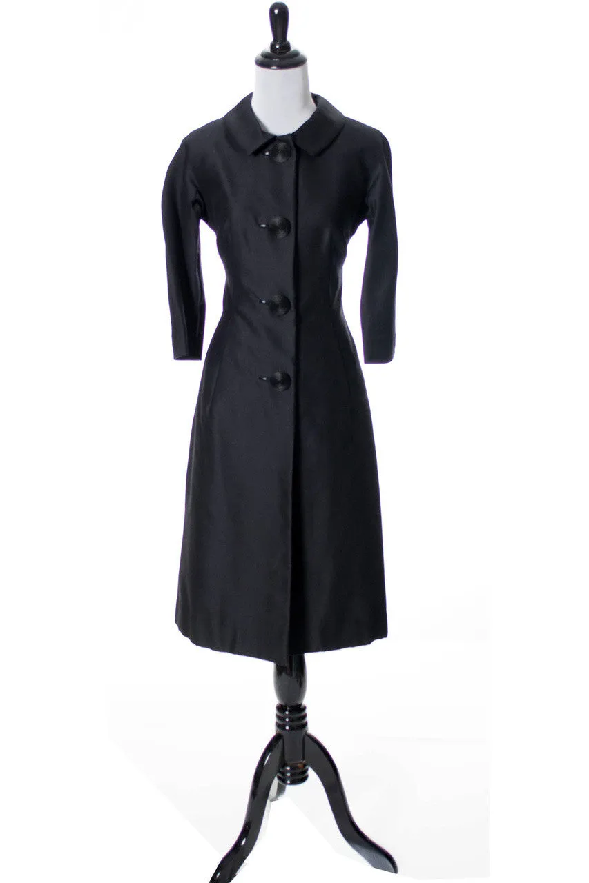 Nicholas Ungar Vintage Wool Silk Blend Coat Dress