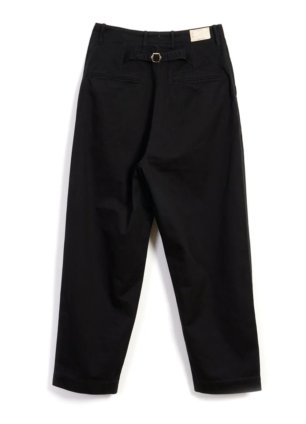 NIME PANTS | High Waisted Chino Trousers | Black