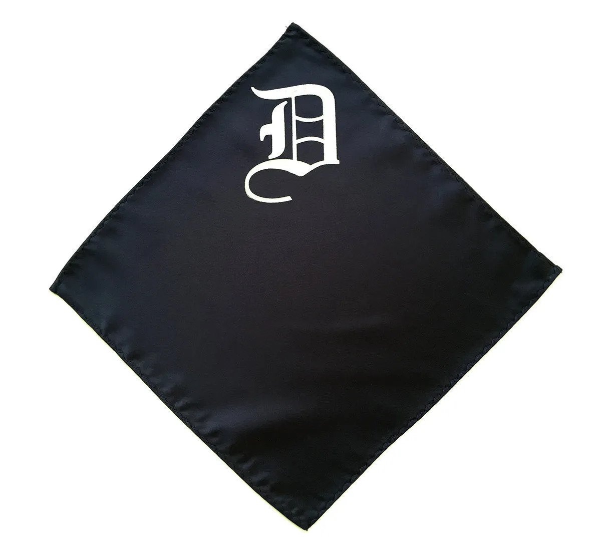 Old English D Pocket Square, Detroit D Handkerchief