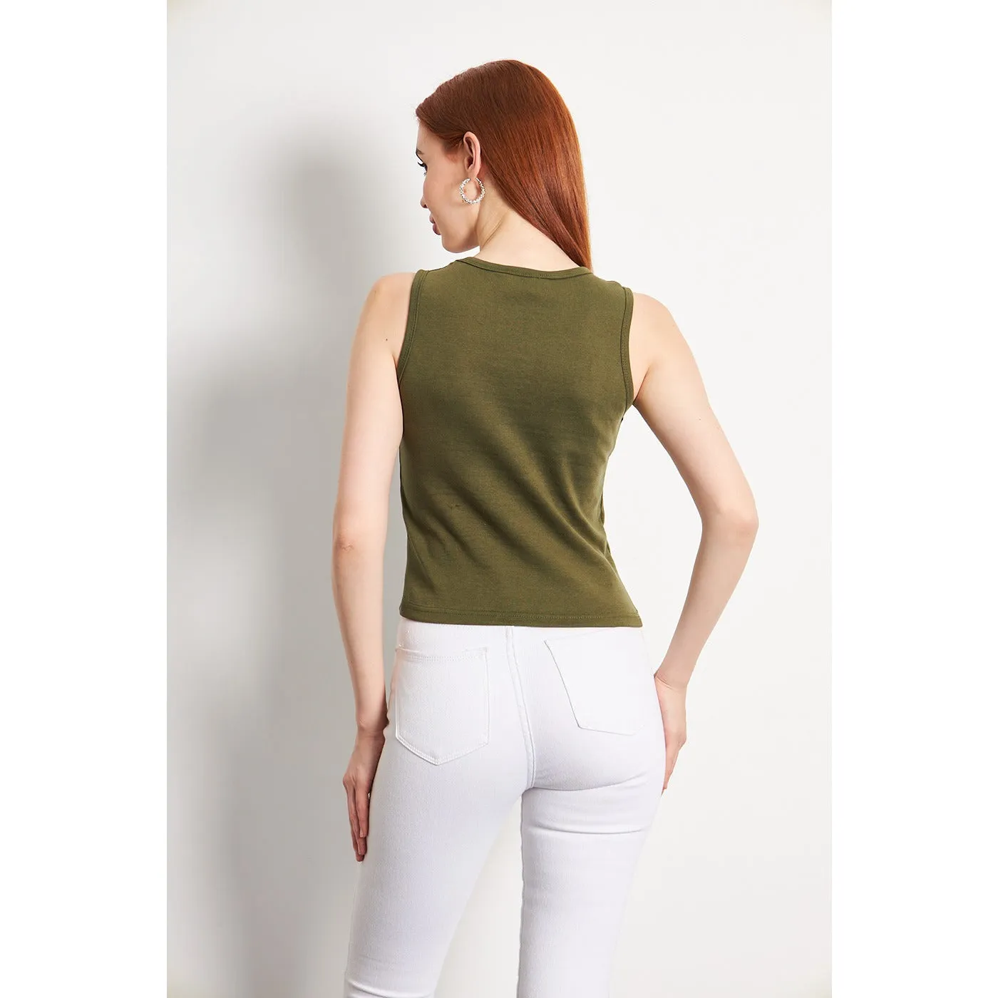 Olive Basic Tank Top