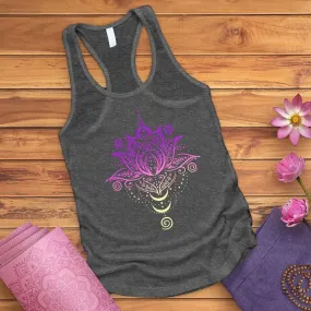 OM Lotus Flower Racerback Tank Top